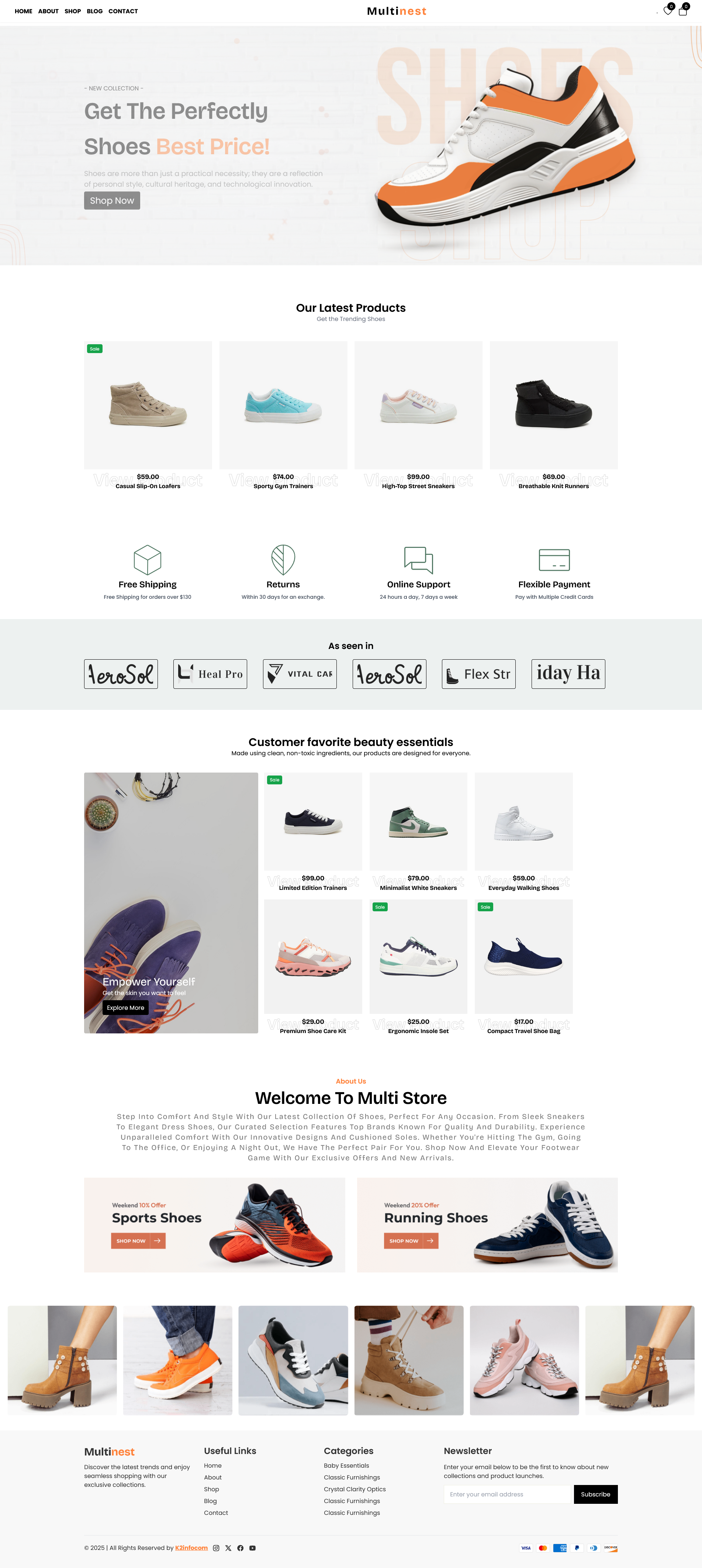 maltinest e-commerce website template