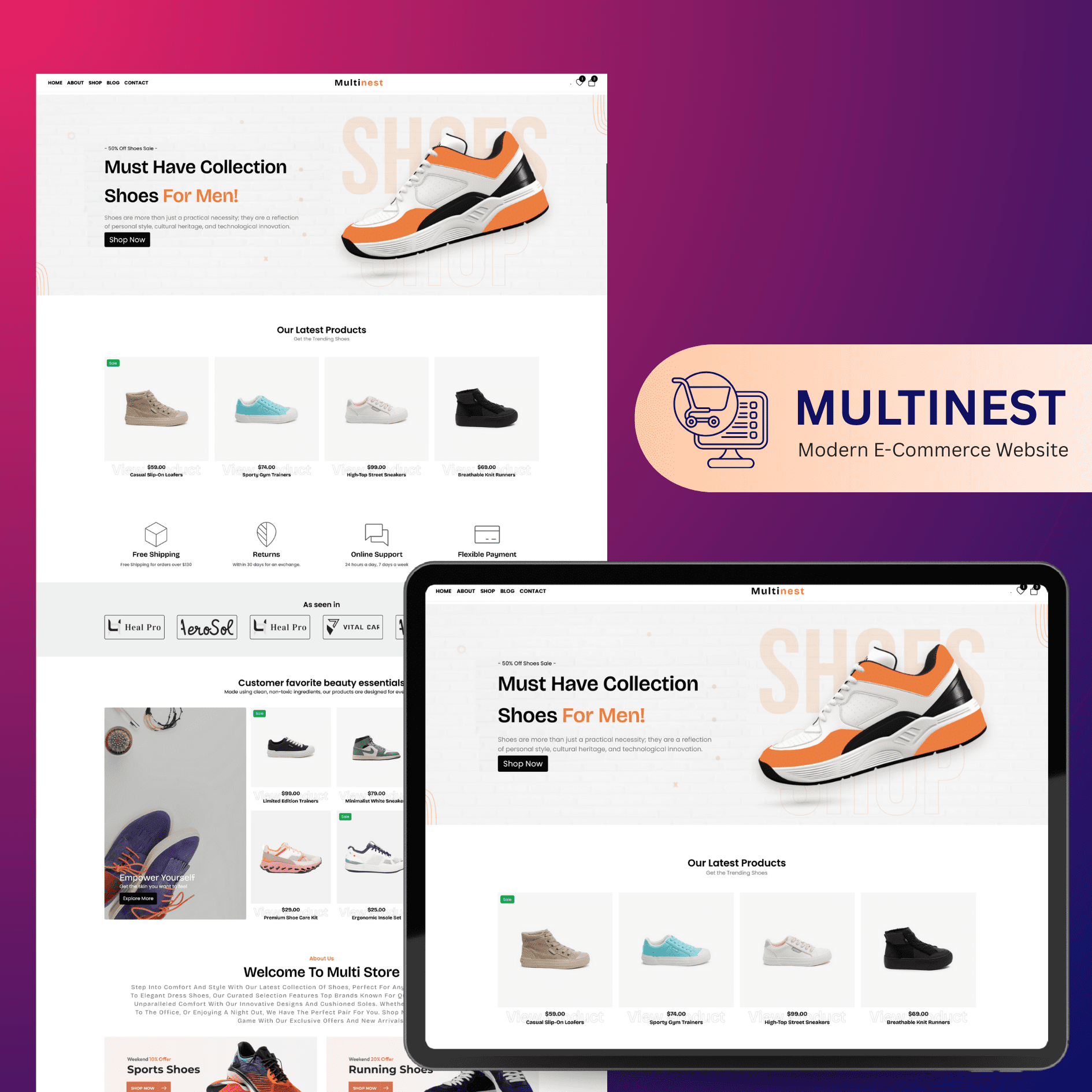 Multinest-ecommerce-website