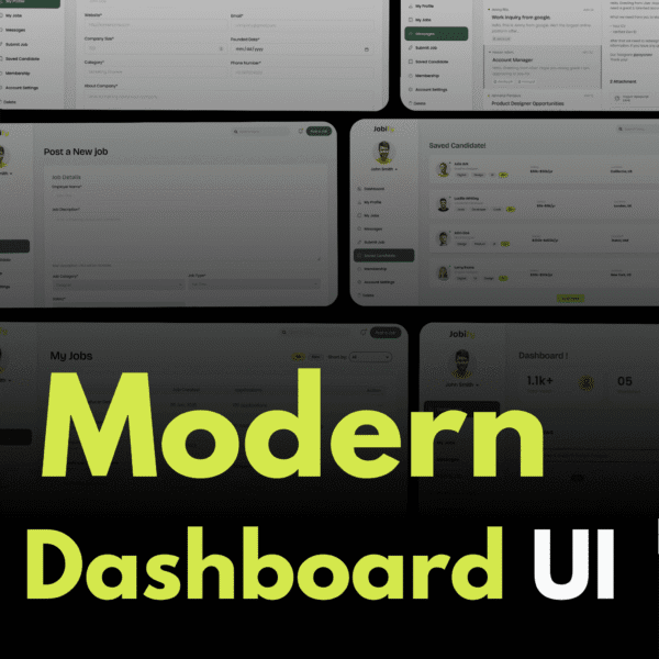 Jobify - Modern Admin Dashboard Ui