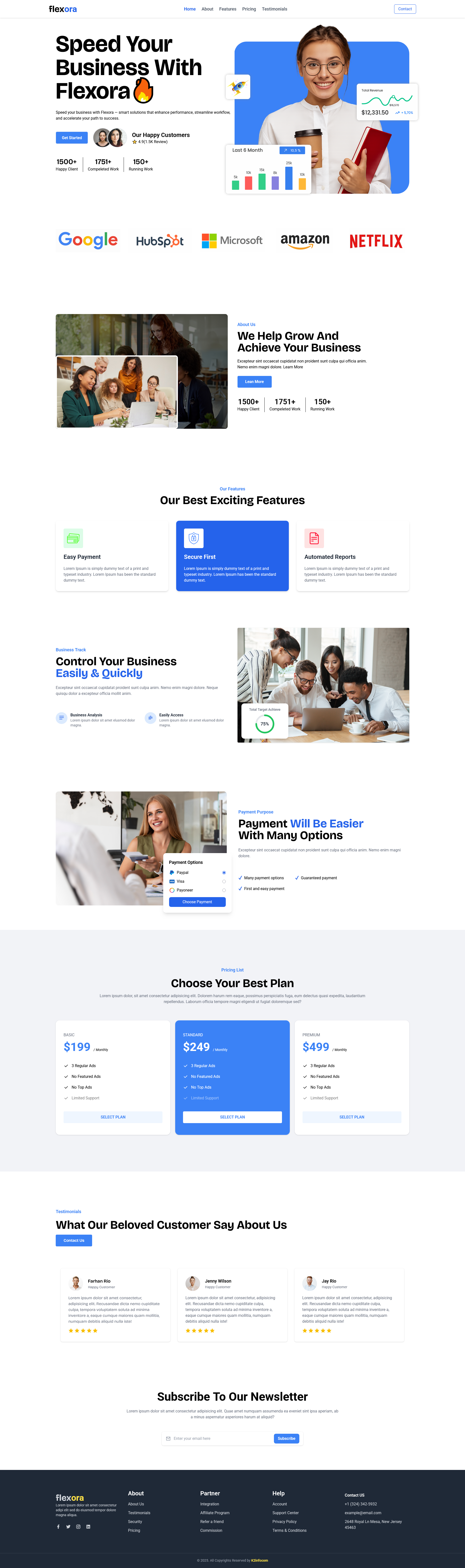 flexora portfolio website template