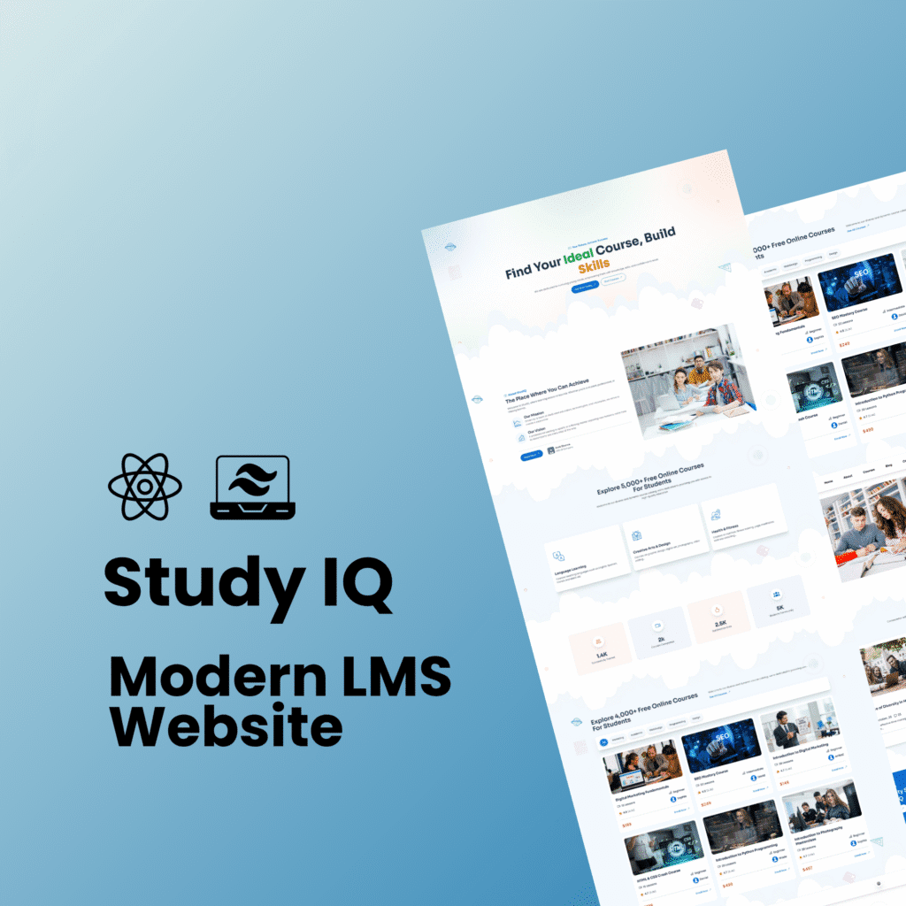 StudyIQ- React JS Tailwind CSS