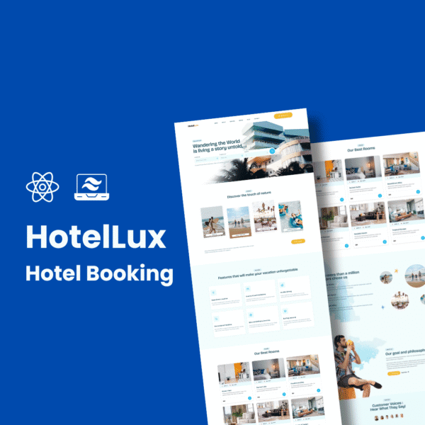 HotelLux - Hotel Booking Website Using React and Tailwind CSS