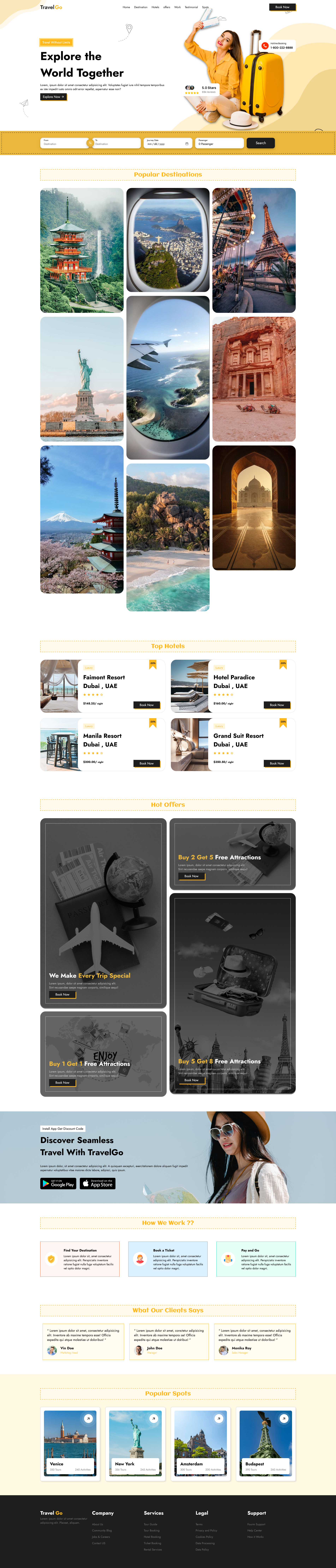 Travelgo travel website template