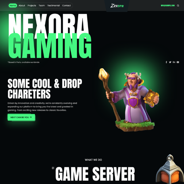 nexora-reactjs-gaming-website