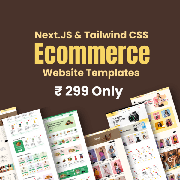 Next.JS Ecommerce website bundle