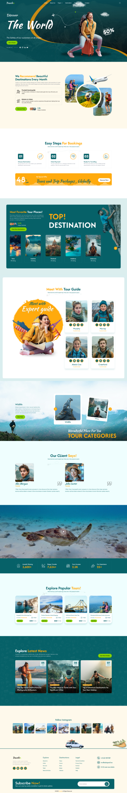 Travelor Travel Website Template